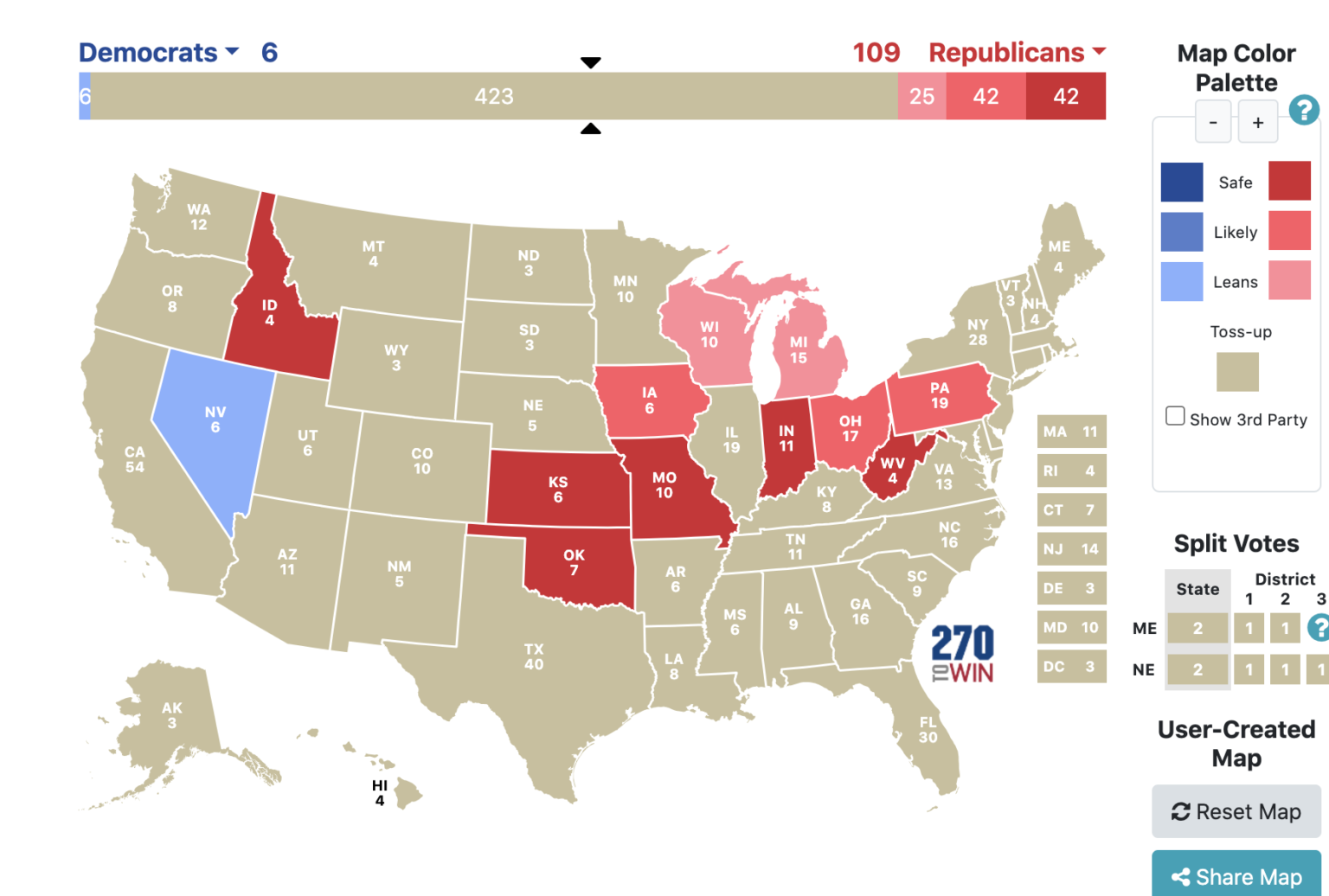 2024 Election Biden vs Trump Latest Presidential Polling By State