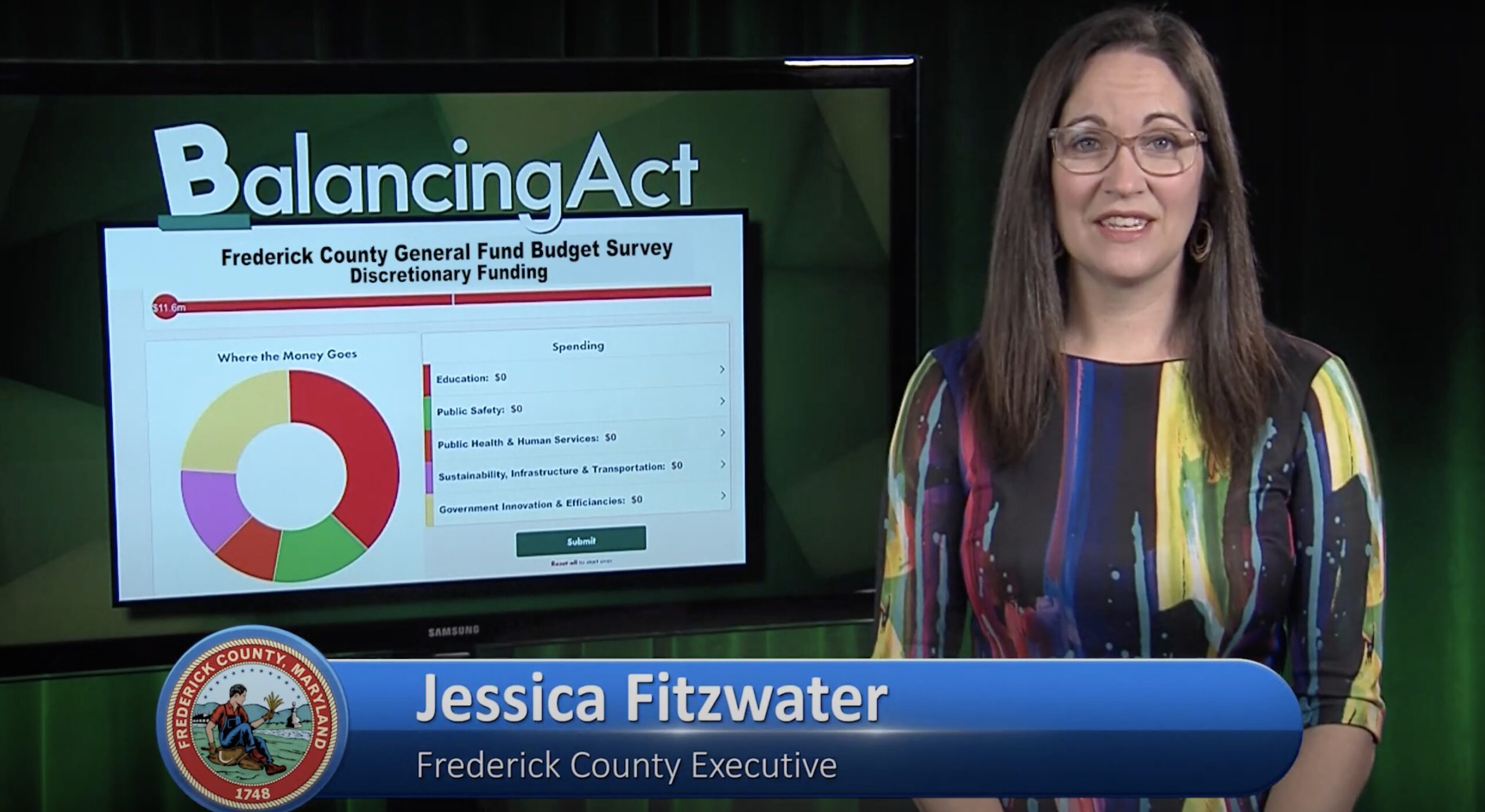 Frederick County Executive invites the public to craft their own budget for County Government using an interactive tool called Balancing Act