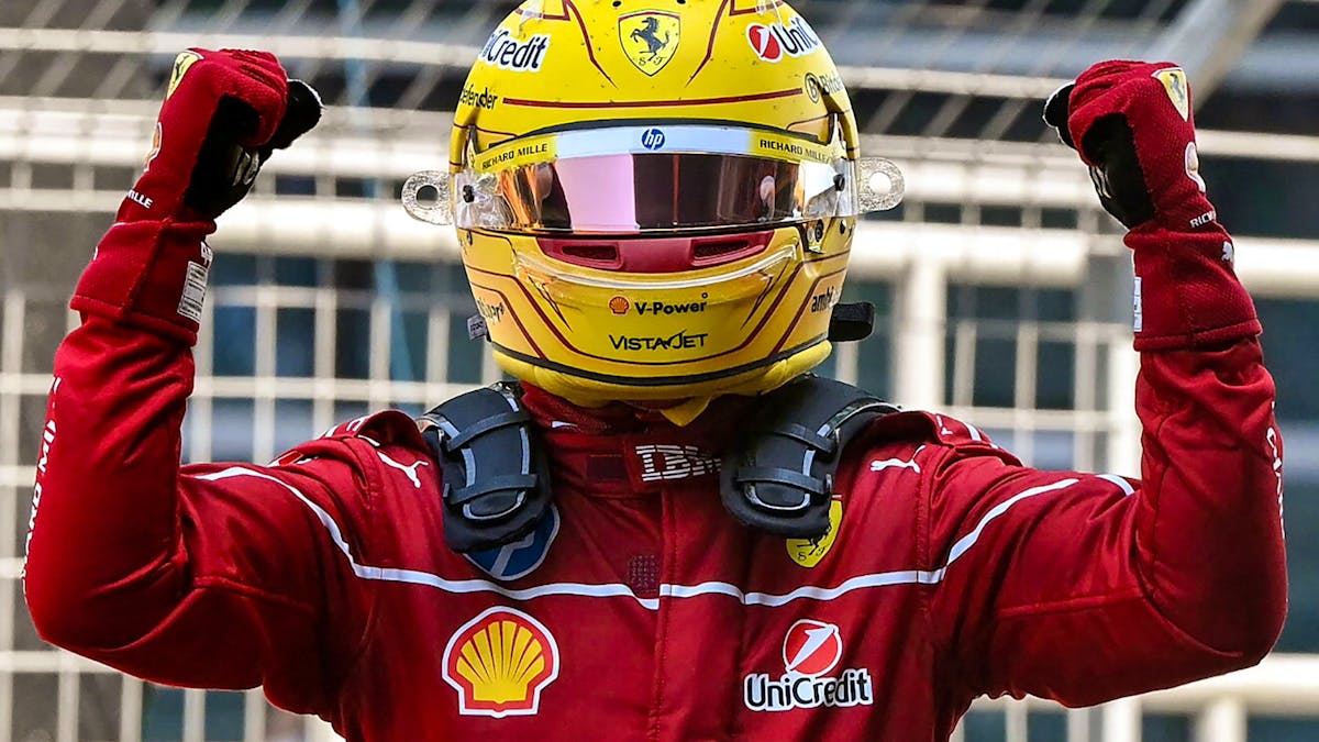 First victory for Lewis Hamilton with Ferrari