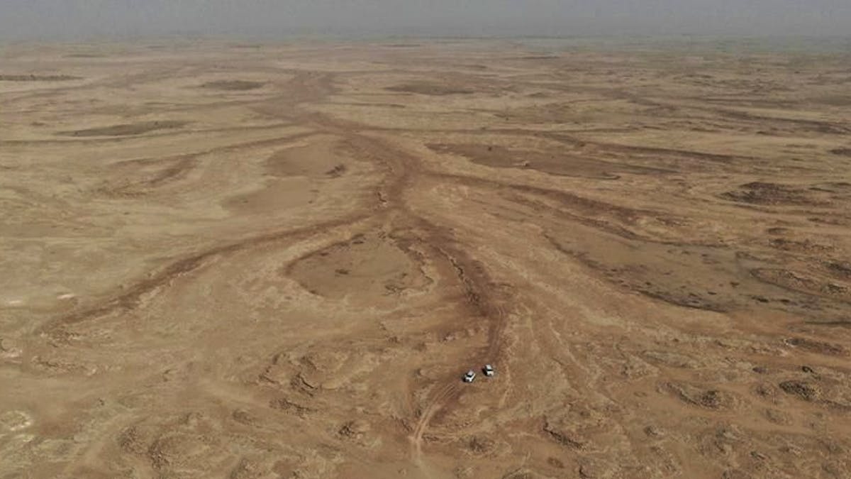 One of the biggest deserts in the world was very green