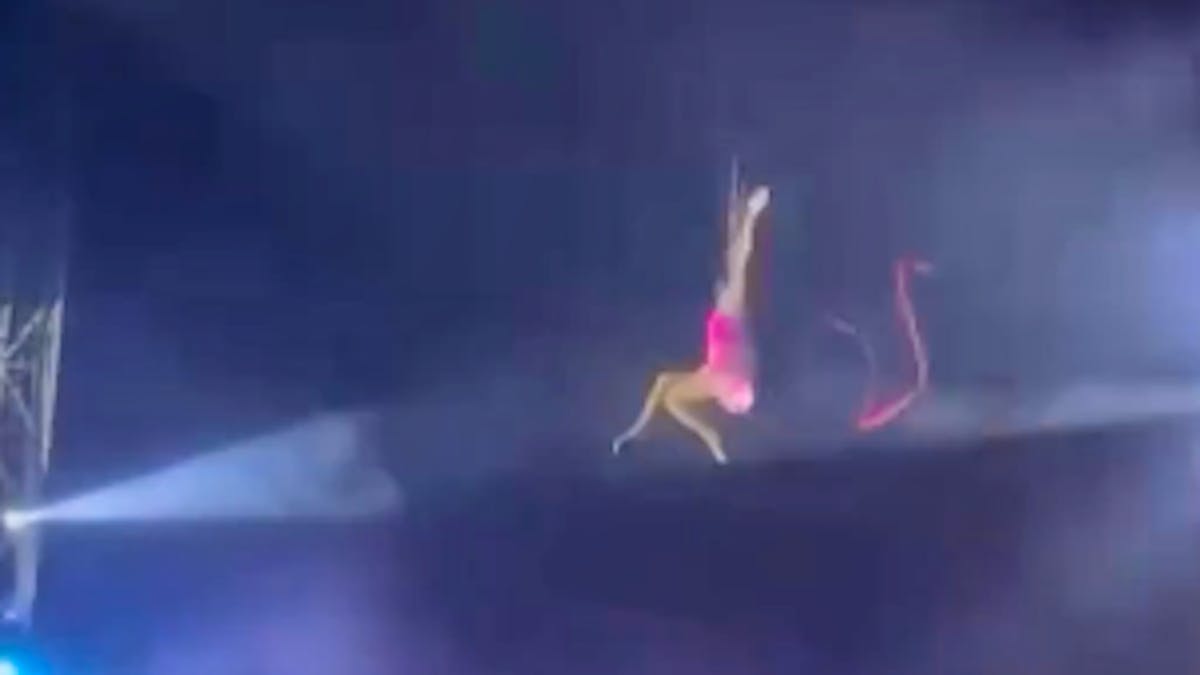 An acrobat drops 6 meters during an air number
