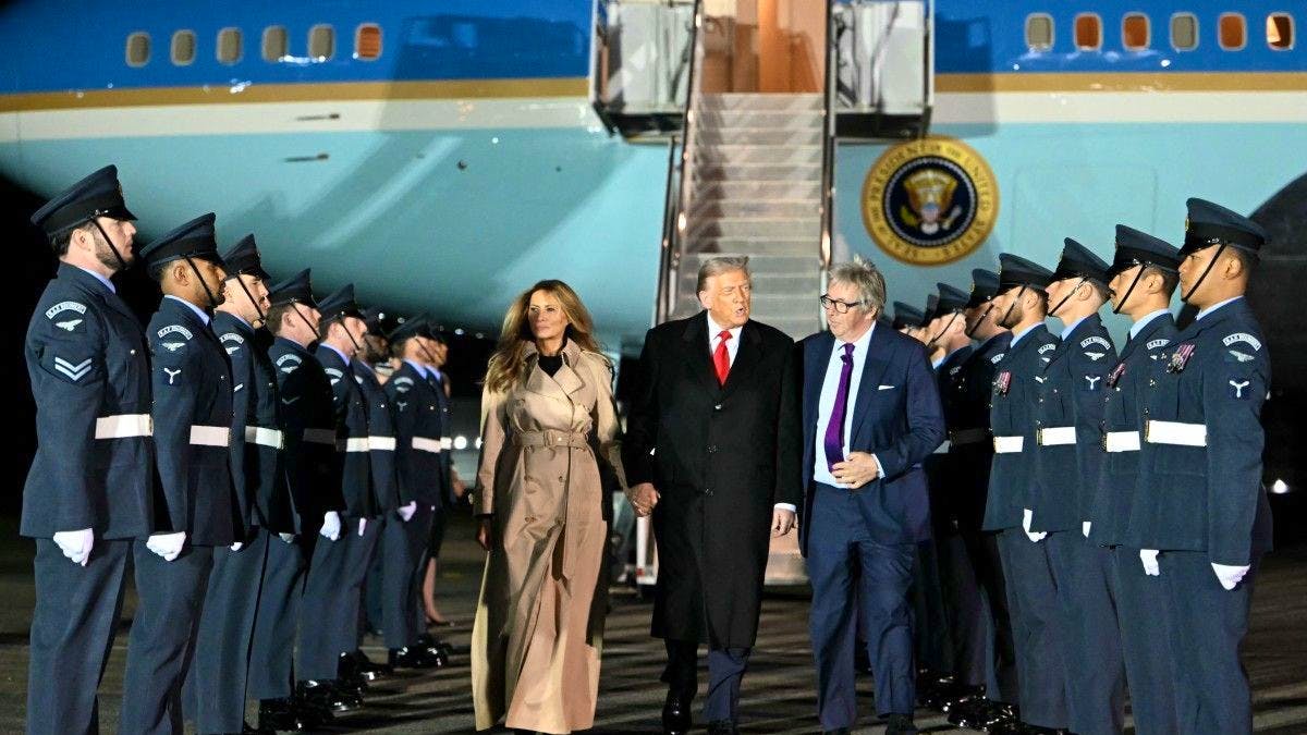 Donald Trump arrived in the United Kingdom