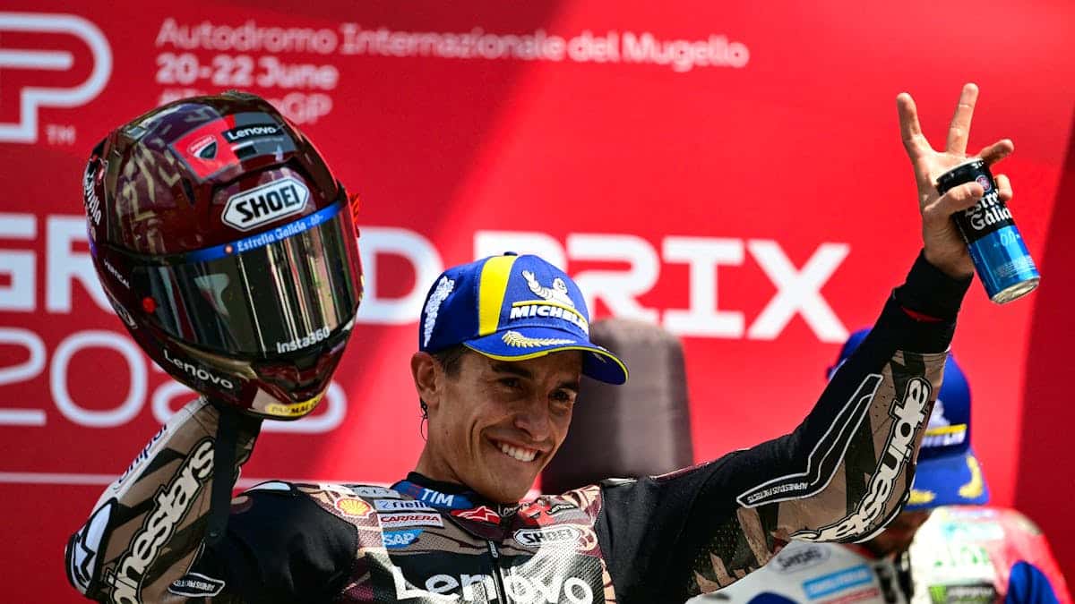 Marc Marquez is a hit in Italy and takes off