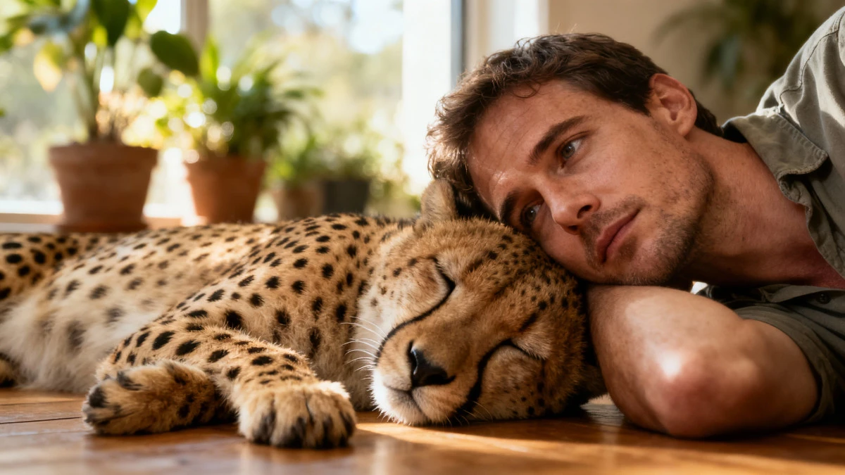 He woke up from a nap—and found a cheetah sleeping beside him. This incredible true story will change how you see wild animals.