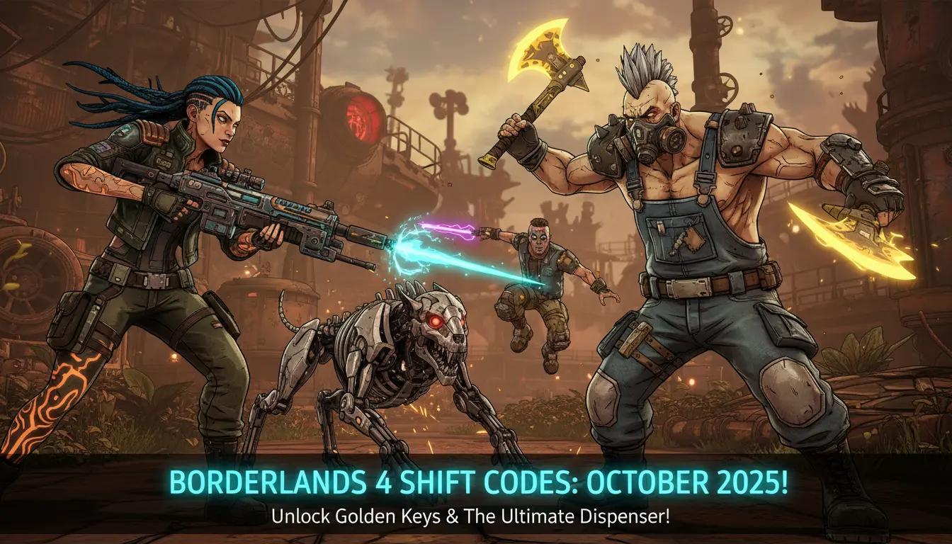 All active Borderlands 4 SHiFT codes for October 2025 revealed: Unlock every golden key and solve the mystery of the Ultimate Dispenser