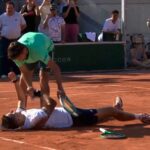 “Insane” heat: he wins then collapses