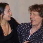 Mick Jagger poses with his fiancée, 44 years his junior