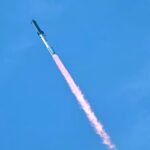 The Starship megarocket makes its first flight into orbit